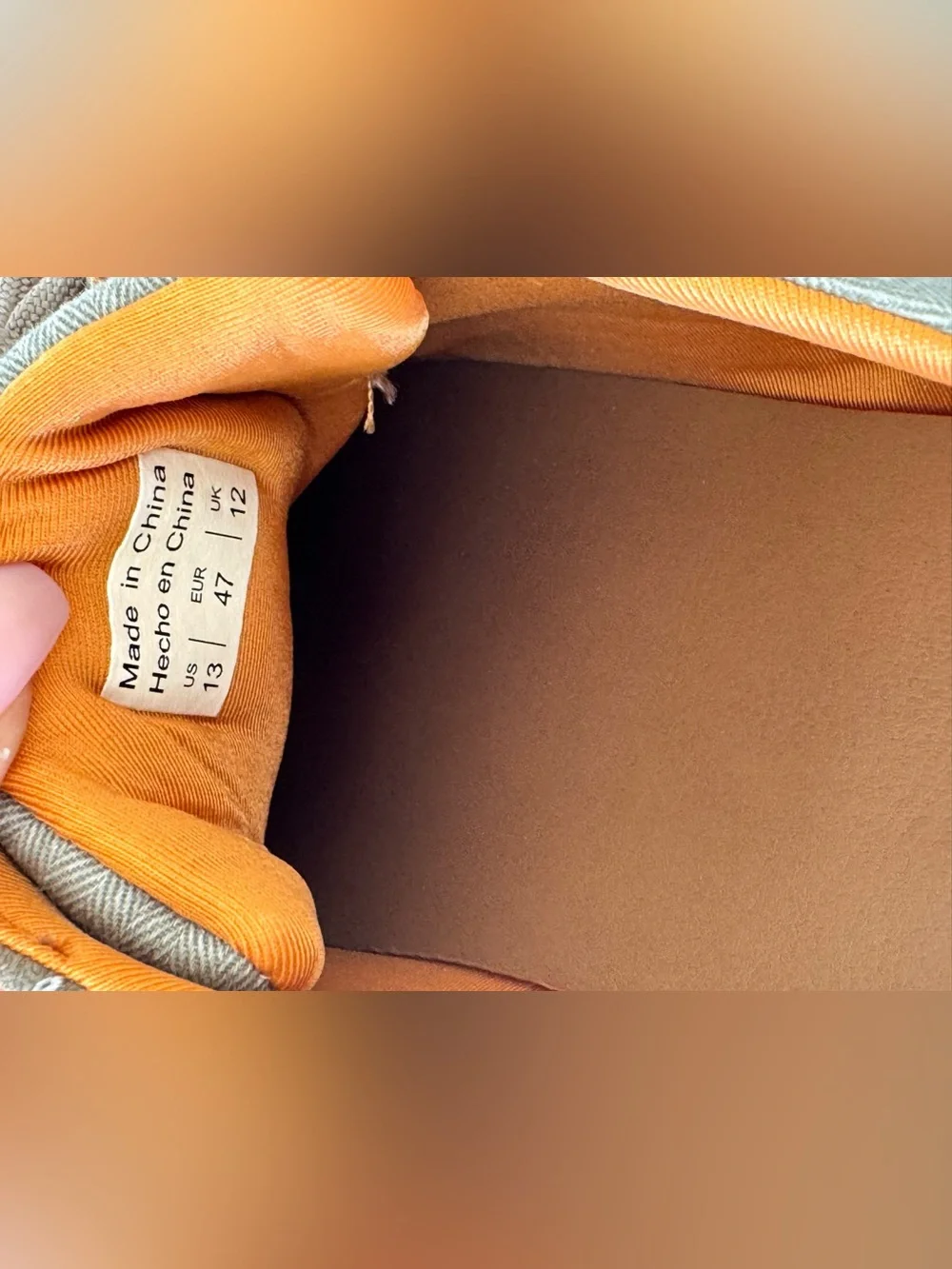Men's Boat Shoes in Taupe with Brown Suede Accents
